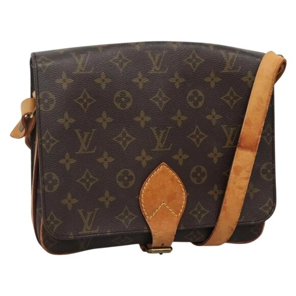 LOUIS VUITTON Monogram Cartouchiere GM Shoulder Bag M51252 LV Auth BA4214 - Picture 2 of 16